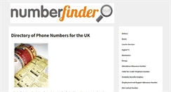 Desktop Screenshot of number-finder.com