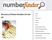 Tablet Screenshot of number-finder.com